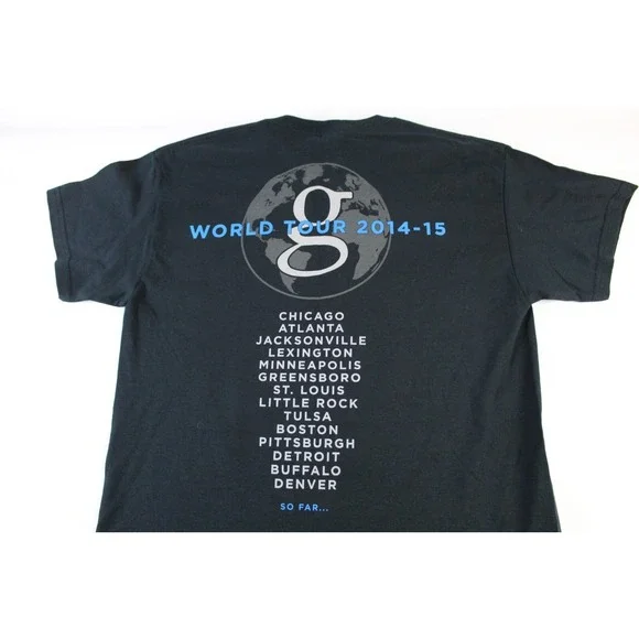 Garth Brooks T-shirt Large World Tour Concert 2014 2015 Country Music EUC - Picture 4 of 7